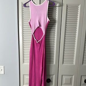 Pink Sleeveless Dress (4)